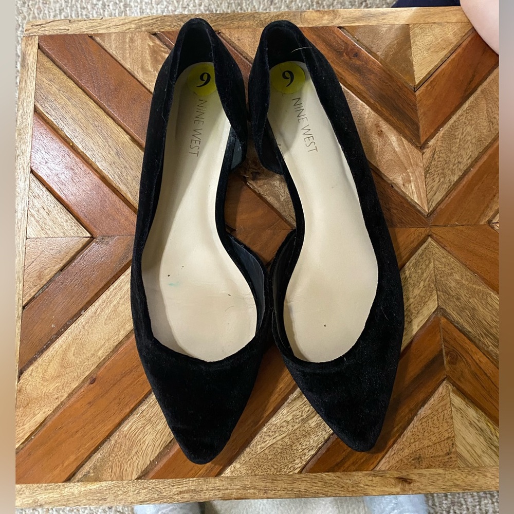 Nine West Suede D’orsay Flats